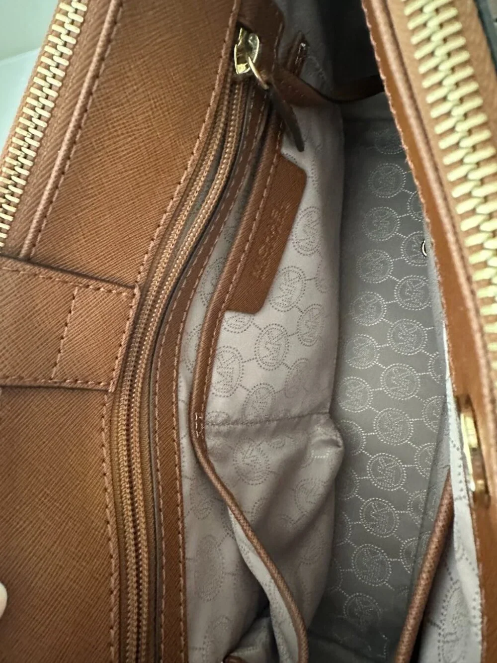 Michael Kors Brown Leather Satchel
